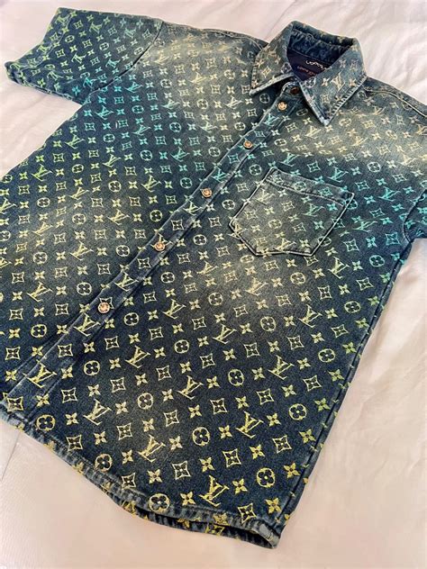 lv denim shirt